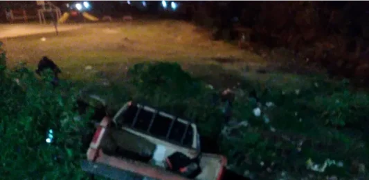 Siniestro vial en la madrugada en Concordia. Foto: Policía de Entre Ríos