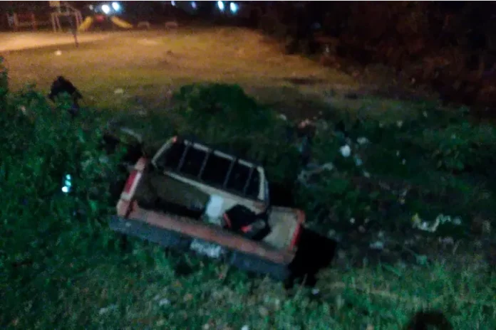 Siniestro vial en la madrugada en Concordia. Foto: Policía de Entre Ríos