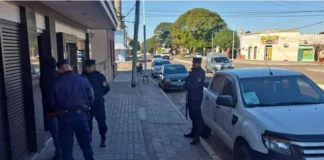 Operativo policial en Concordia