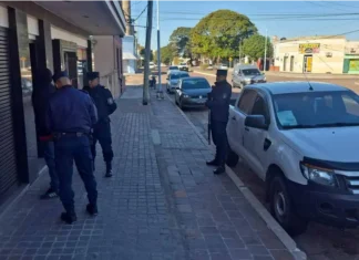Operativo policial en Concordia