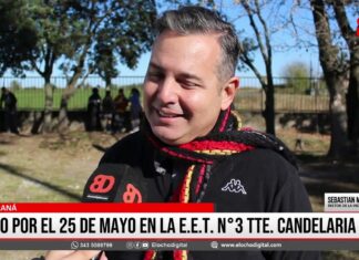 Acto por el 25 de mayo en la E.E.T. N°3 Tte. Candelaria