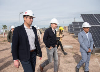 Frigerio inauguró un parque solar en Arroyo Barú.