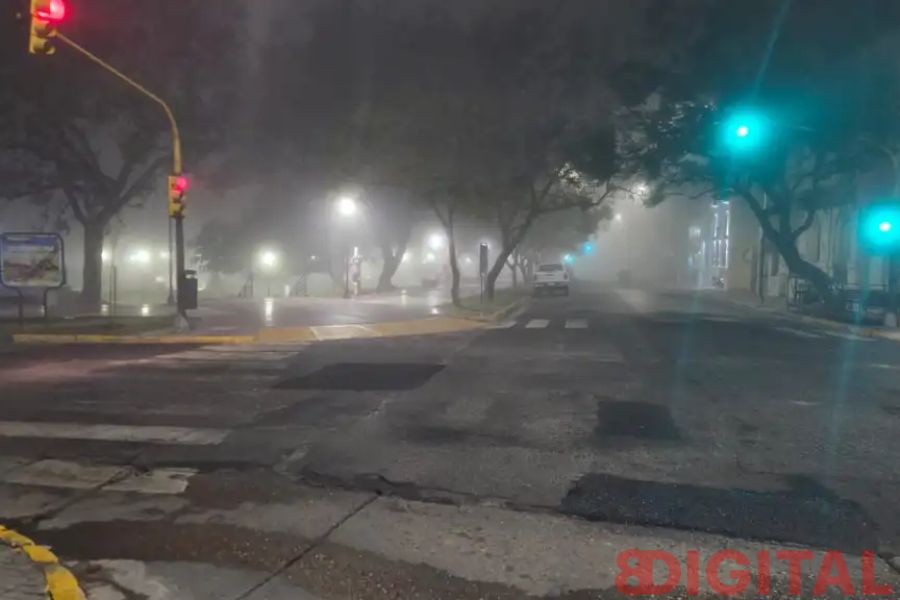 La niebla que cubrió Paraná.