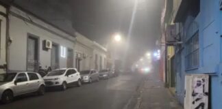 La niebla que cubrió Paraná.