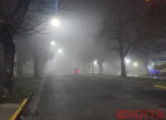 La niebla que cubrió Paraná.