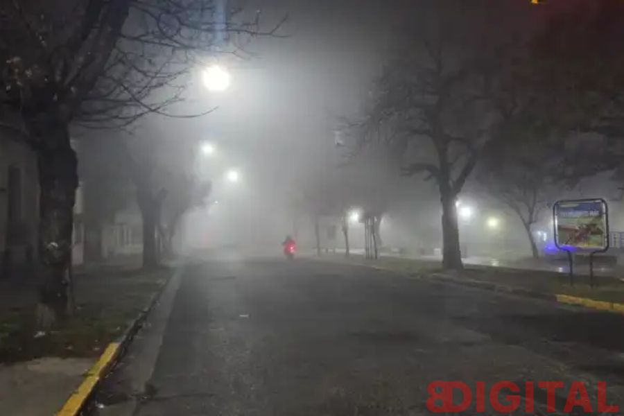 La niebla que cubrió Paraná.