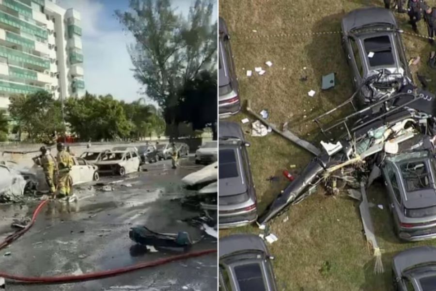 Las autoridades de la Fuerza Aérea Brasileña identificaron las matrículas de las máquinas involucradas e investigan las causas de la colisión. 