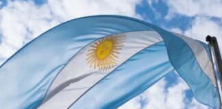 Bandera Nacional Argentina.
