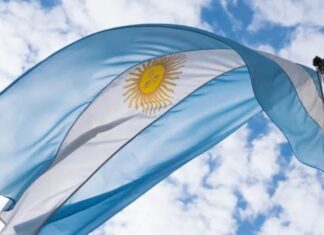 Bandera Nacional Argentina.