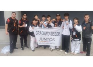 Graciano Sieber destacó a los taekwondistas de Colonia Avellaneda.