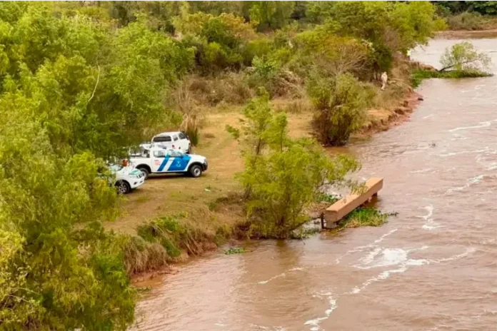 Hallaron con vida al hombre buscado en la Ruta 168. Foto: Aire de Santa Fe
