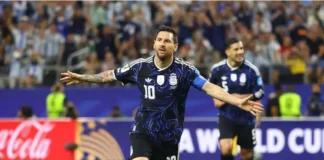 Messi ingresó en el complemento y marcó un gol. Foto: Infobae.