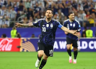 Messi ingresó en el complemento y marcó un gol. Foto: Infobae.