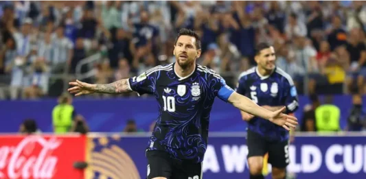 Messi ingresó en el complemento y marcó un gol. Foto: Infobae.