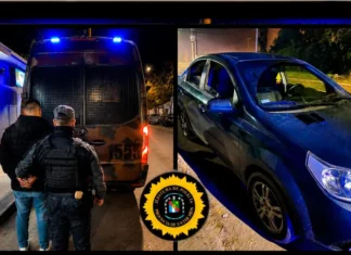 Persecución policial con droga en Paraná. Foto: Policía de Entre Ríos