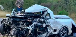 Trágico choque frontal en Ruta 12: murieron dos conductores y una mujer resultó herida Tragedia vial en Ruta 12. Foto: La Sexta.