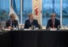 Frigerio recibió a Caputo en Paraná. Foto: (GER).