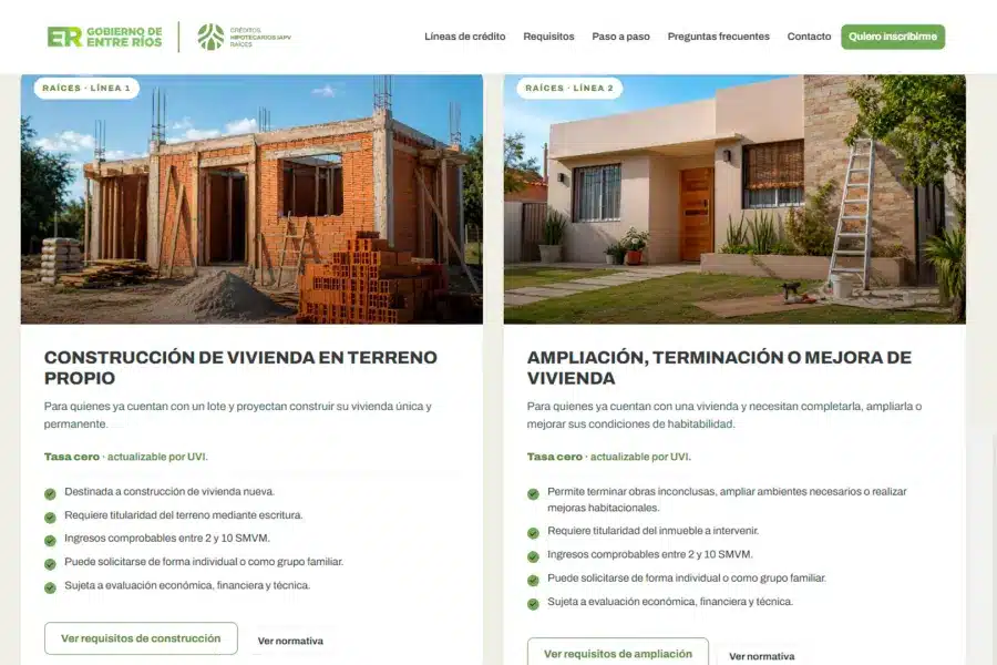 Cómo acceder al programa del IAPV sin sorteos en Entre Ríos