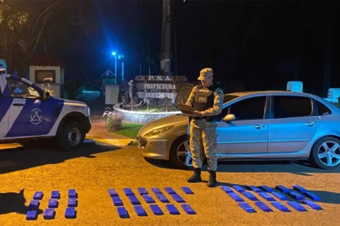 Prefectura secuestró más de 27 kilos de droga.