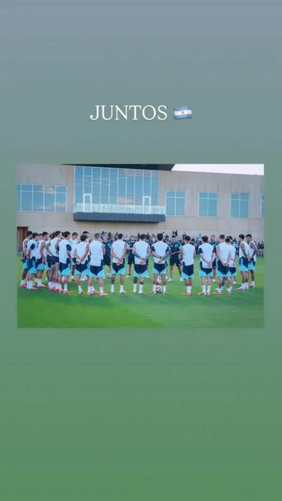 El mensaje de Messi.