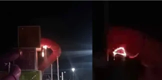 Incendio del tobogán.