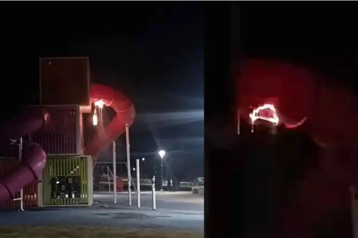 Incendio del tobogán.
