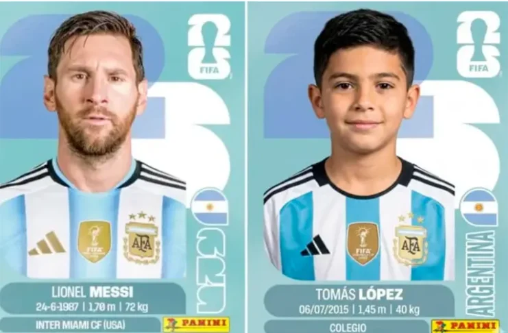 Figuritas mundialistas personalizadas.