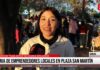 Feria de emprendedores locales en Plaza San Martín de Colonia Avellaneda