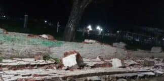 Fuerte temporal en Ibicuy.