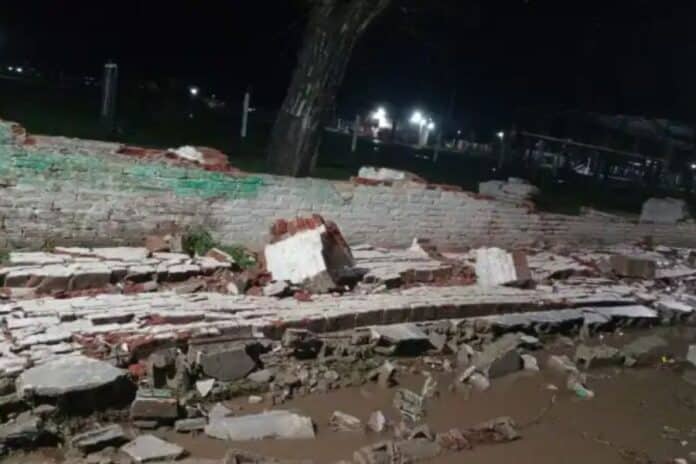 Fuerte temporal en Ibicuy.