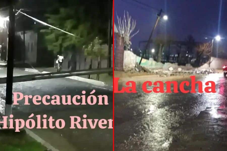 Fuerte temporal en Ibicuy.