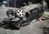 Grave vuelco en el Acceso Sur de Paraná.