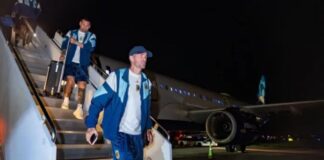 La Selección Argentina llego a Miami.