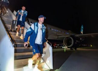 La Selección Argentina llego a Miami.