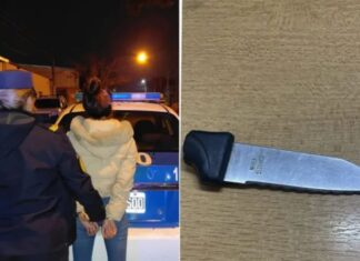 Detuvieron a una mujer por amenazar con un cuchillo. Foto: PER.