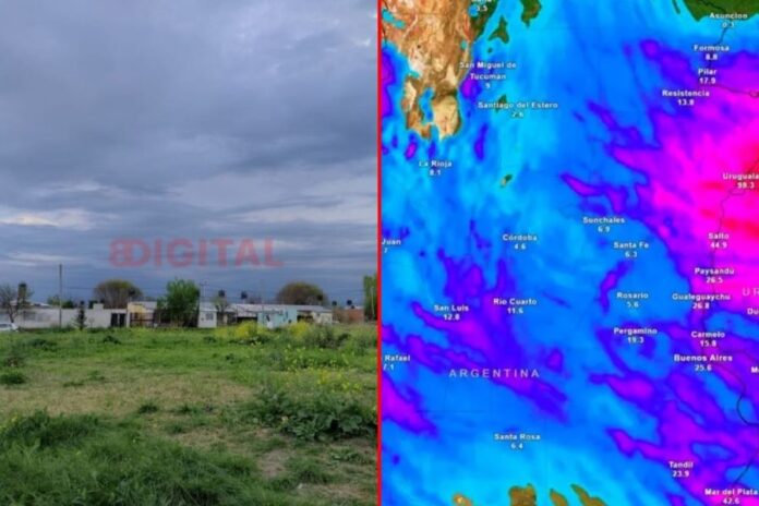 Tormentas en Entre Ríos. Foto: Elochodigital - Meteored. Tormentas en Entre Ríos. Foto: Elochodigital - Meteored.