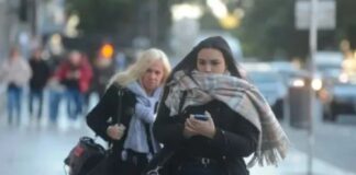 Ola polar. Foto: Tiempo Argentino.