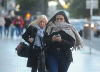 Ola polar. Foto: Tiempo Argentino.