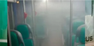 Atacaron con un artefacto de pirotecnia a un colectivo en Paraná