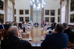 Frigerio reunió a su gabinete.