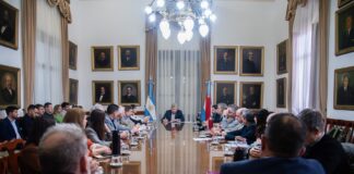 Frigerio reunió a su gabinete.