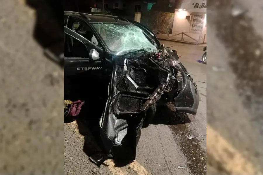 Accidente en Concordia. Foto: Policía de Entre Ríos.