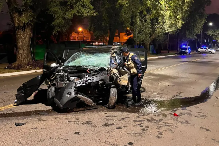 Accidente en Concordia. Foto: Policía de Entre Ríos.