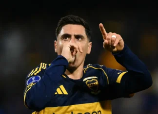 Merentiel marcó el único gol del partido. Foto: Infobae.