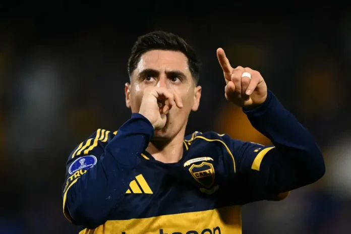 Merentiel marcó el único gol del partido. Foto: Infobae. Merentiel marcó el único gol del partido. Foto: Infobae.