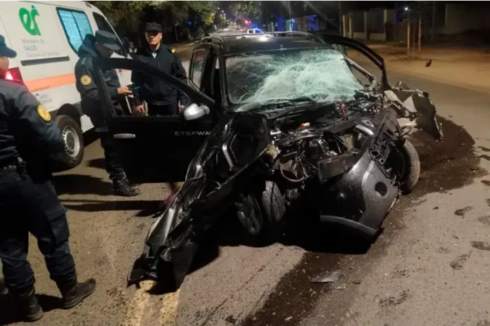 Accidente en Concordia. Foto: Policía de Entre Ríos. Accidente en Concordia. Foto: Policía de Entre Ríos.
