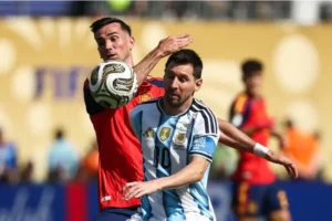 Argentina perdió con España. Foto: NA.