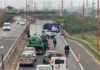 Accidente en Ruta Nacional 168. Foto: Aire de Santa Fe