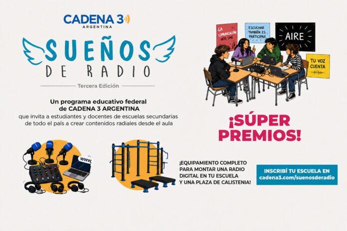 Invitan a las escuelas secundarias a participar del certamen federal Sueños de Radio Invitan a las escuelas secundarias a participar del certamen federal Sueños de Radio