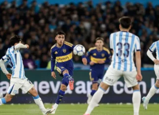 Boca y Racing empataron 1 a 1. Foto: Gonzalo Colini
